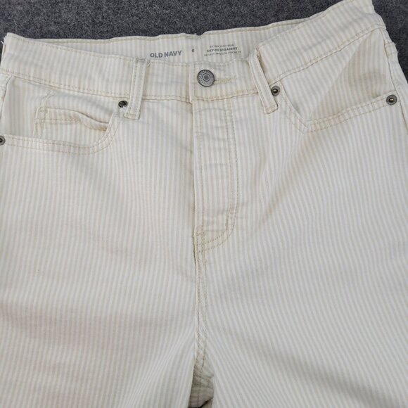 Old Navy Jeans Women's 6 Extra High Rise Sky Hi Straight Secret Smooth Pockets - Picture 10 of 16
